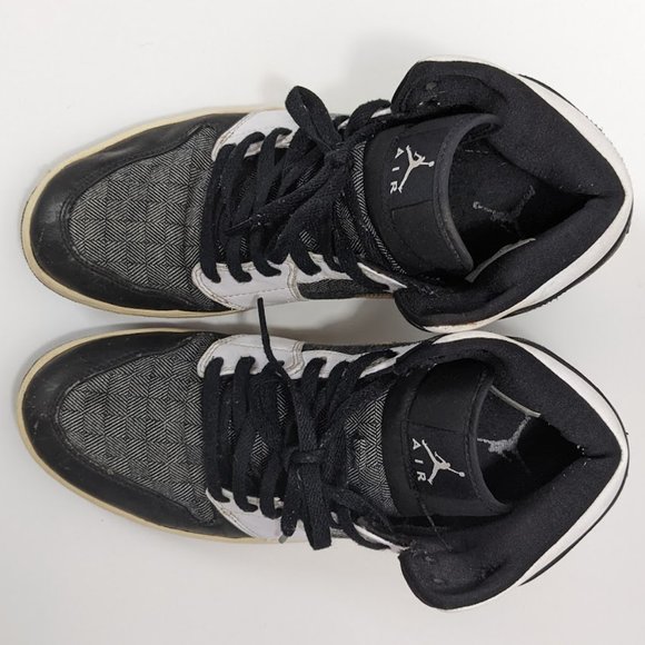 Air Jordan 1 Retro Father\'s Day Black White Mid Top